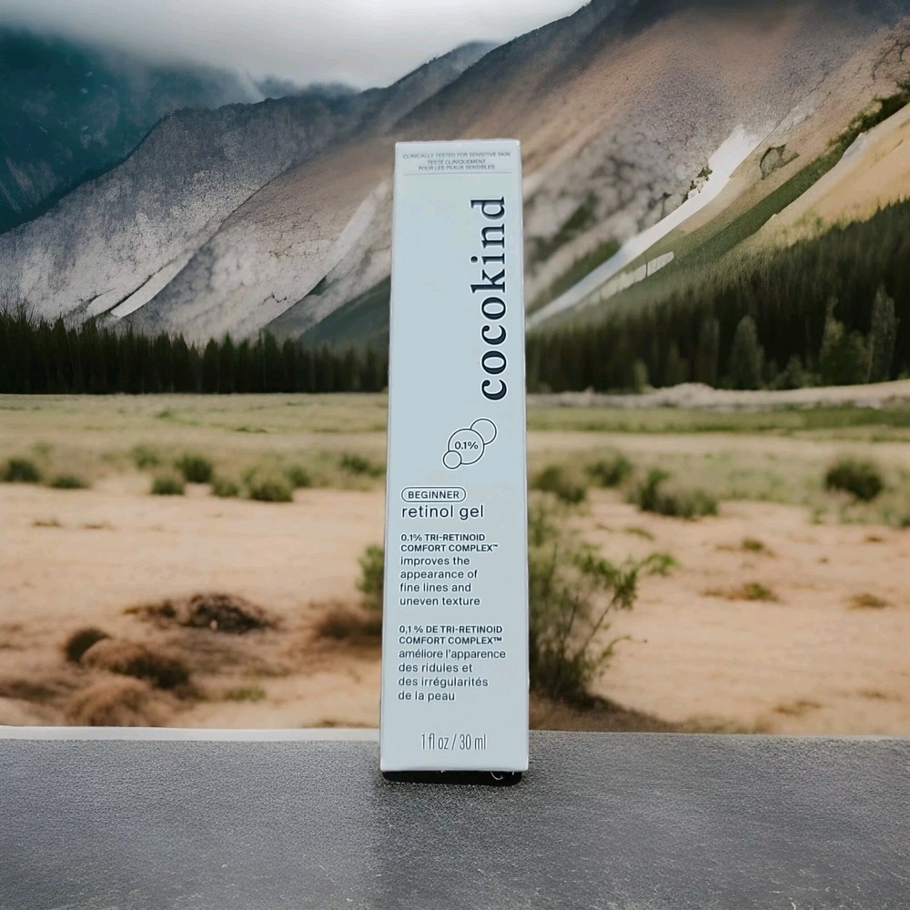 NEW IN BOX COCOKIND Beginner Retinol Gel 0.1%- 1 fl oz Fine Lines‎ VEGAN
